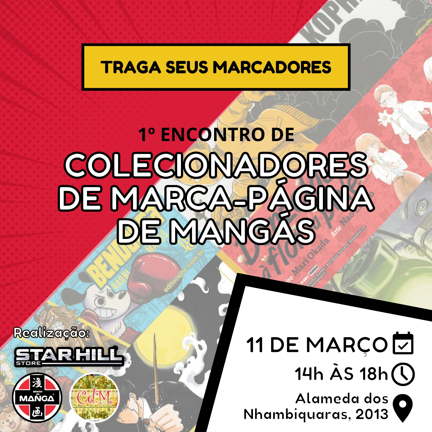 Evento | 1º Encontro de Colecionadores de Marcadores de Mangá