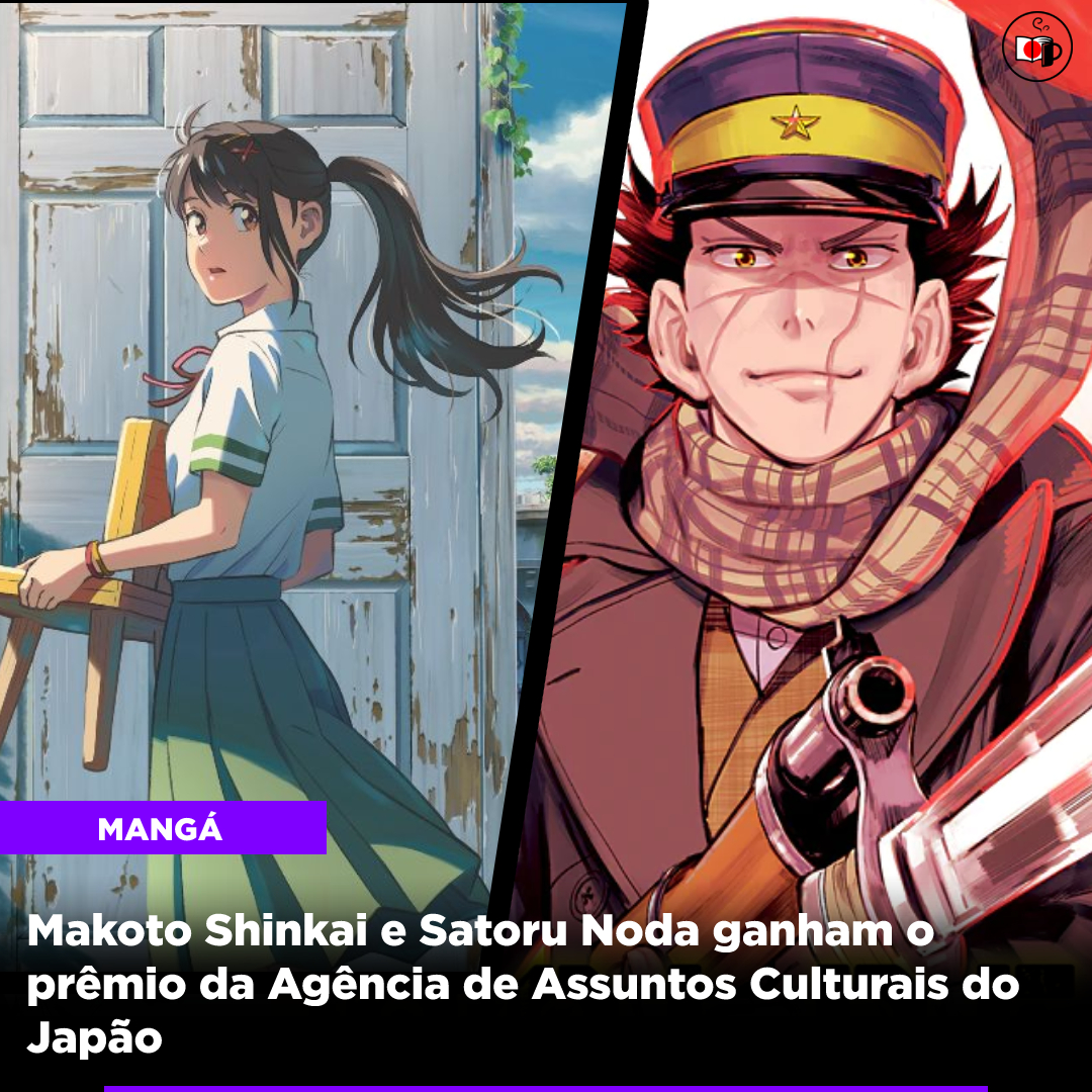 Makoto Shinkai e Satoru Noda ganham o prêmio da Agência de Assuntos Culturais do Japão