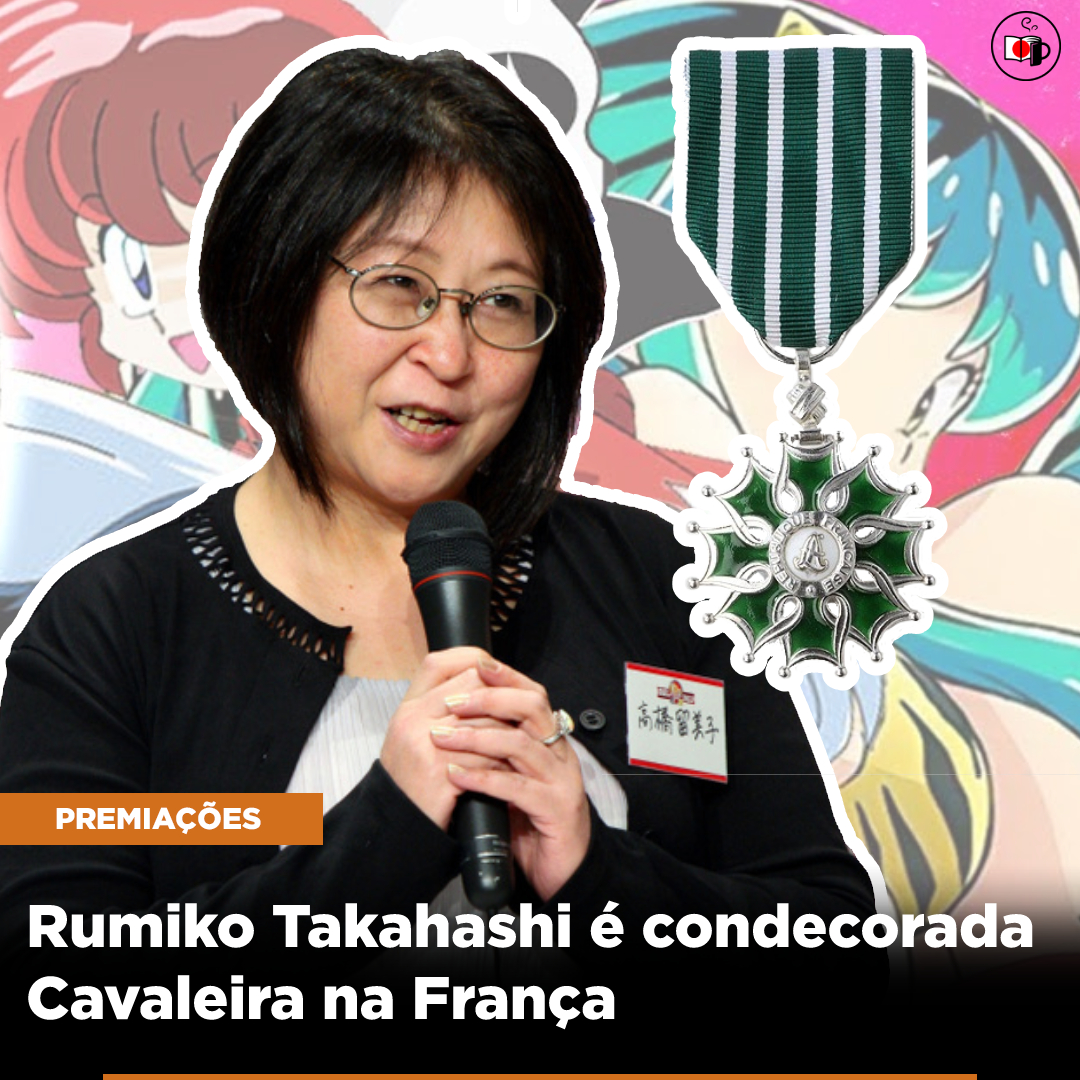 Rumiko Takahashi é condecorada Cavaleira na França